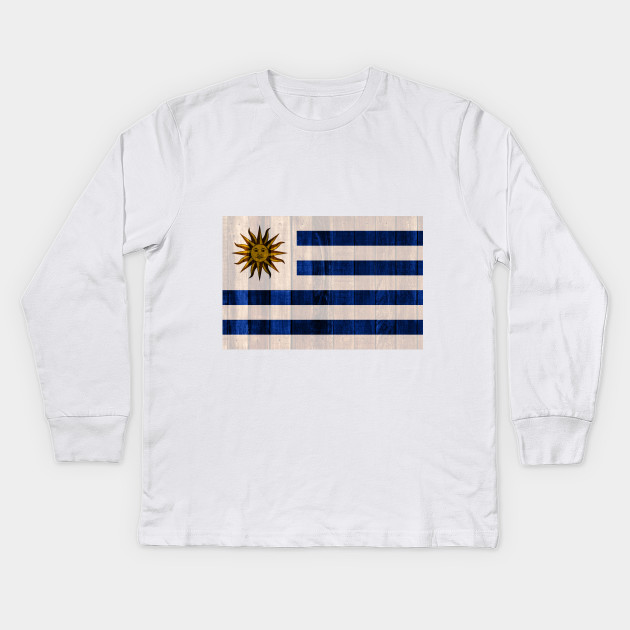 Flag of Uruguay - Wood